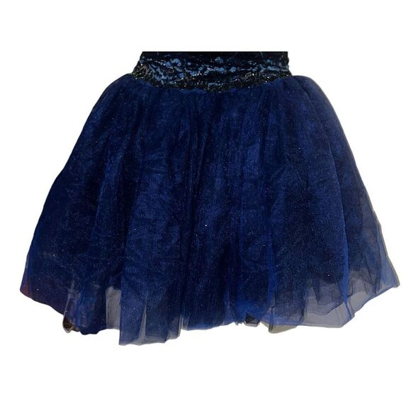 Revolution adult small Dance wear Royal Blue Lace Off Shoulder Costume 0358 jazz - Picture 3 of 6